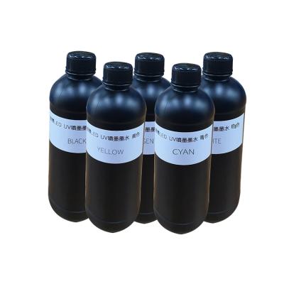 China Bright Colors Wholesale Original 5 Colors 500ml Per Bottle Vertical UV Flatbed Printer Ink Manufacturer for sale