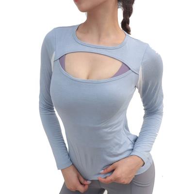 China Breathable Women Long Sleeve Active Sports Quick Dry Compression T-shirt Wholesale for sale