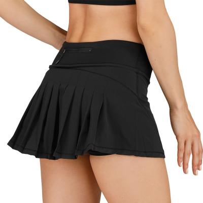 China SKIRTS Women High Waisted Girls Pleated Tennis School Skirts With Lined Shorts for sale