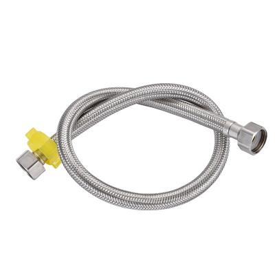 China Modern Customized High quality 304 and 201 Stainless steel Braided tube Hot and Cold water Flexible hose Plumbing hose for sale