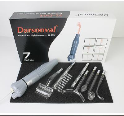 China 2021 New YLD 02 Darsonvals High Frequency Device far infrared violet ray portable high frequency skin care device with 7 wands for sale