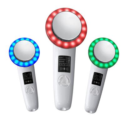 China Home use 6 in 1 ultrasonic cavitation machine EMS microcurrent massage LED light therapy rf skin tightening lifting machine for sale