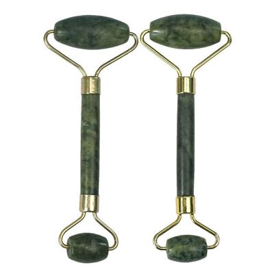 China Wholesale Authentic Jade Roller Face Jade Green Beauty Facial Roller Easy Massager for sale