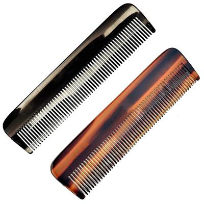 China Viable Cellulose Acetate Hair Comb Handmade Anti-Static Pocket Hair Comb For Women Men for sale