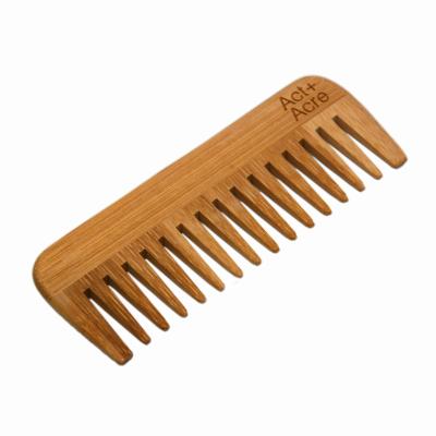 China Home Natural Color Bamboo Beard Comb, Wooden Comb Hair, Wooden Beard Comb for sale