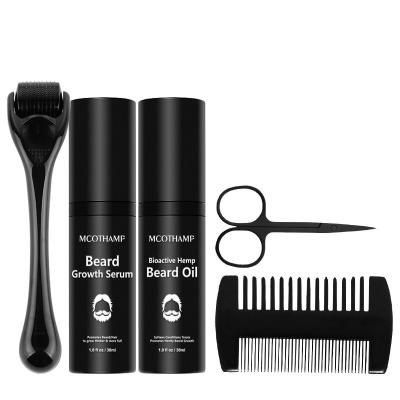 China Beard Growth Kit Care Amazon Men's Beard Grooming Roller Beard Growth Kit Beard Growth Kit Care Oil Set for sale