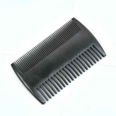 China Beard Set Brush For Man Custom Logo Wholesale Hot Sale Double Sided Wooden Black Beard Comb for sale