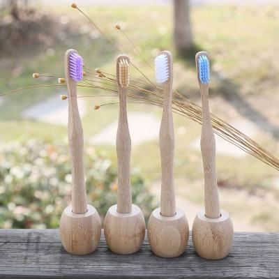 China 100% Natural Biodegradable Soft Charcoal Squash Bristle Wooden Bamboo Toothbrush Handle Eco-Friendly Bamboo Toothbrush for sale