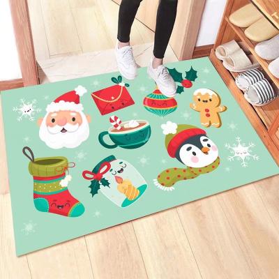 China Washable High Quality Carpet Mats Reasonable Prices Indoor Outdoor Christmas Mat for sale