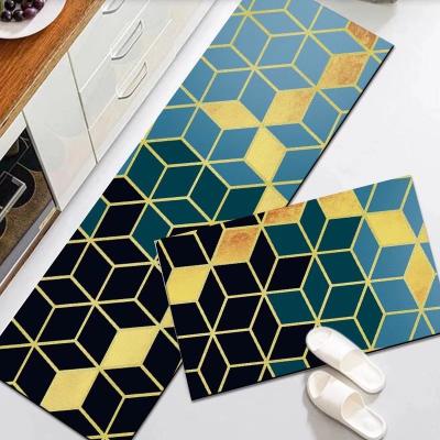 China Latest Design Place Mats Cushioned Anti-Fatigue Rug Kitchen Washable Hot Selling Heavy Duty Rug for sale