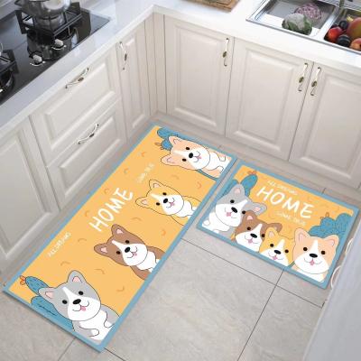 China Latest High Quality and Superior Safety Design Washable Anti-fatigue Printed Mat Non Slip Kitchen Floor Standing Mats for sale