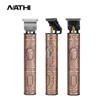 China Powerful 2 Choice Colors Hair Clippers Professional Cuban Bronze Precise Hair Trimmer Beard Trimmer Wind Wind Clippers for sale