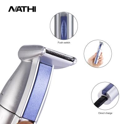 China Feature 2 in 1 Safe Mini Electric Shaver For Men Nose Hair Trimmer Stainless Steel Face Care Nose Trimmer Trimmer for sale