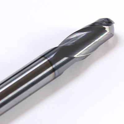 China Cheap Carbide Milling Cutter HRC45 2 Flute Carbide Ball Nose Concave End Mill For Aluminum for sale