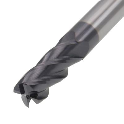 China Carbide Factory HRC50 Series CNC Direct Cutting Tools 4 Flute Corner Radius End Mills for sale