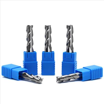 China Custom Carbide Wholesale CNC Cutter Metal Tool Roughing End Mill Cutters Router Bit For Aluminum for sale