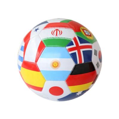 China Official PVC Flag Football Soccer Ball Size 5 for sale