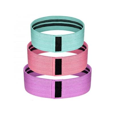 China yoga & circular fitness loop band for booty stretch fabric resistance hip bands for sale