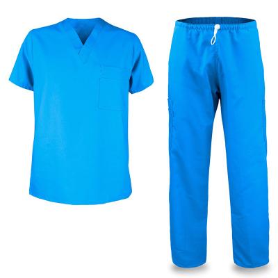 China Wholesale Custom Printed Healthcare Center Design Nursing Shorts Sleeve Sets Women And Men Hospital Work Uniform Medical Scrubs for sale