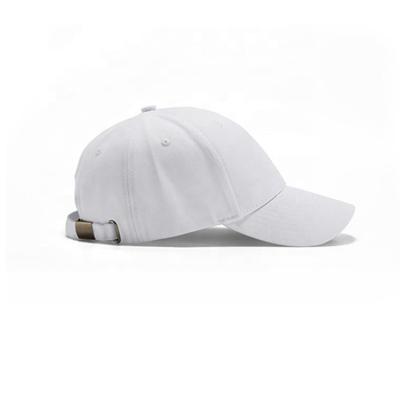 China JOINT Custom Logo White Cotton Baseball Sports Cap Hat for sale