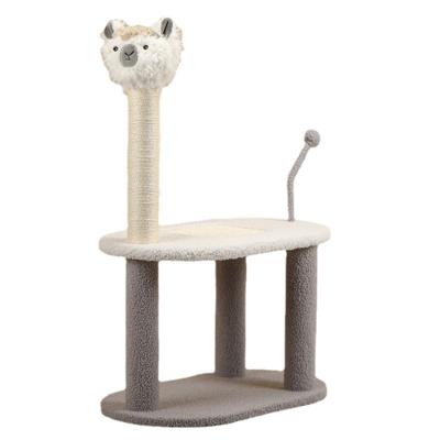 China Wholesale Practical Practical Grinding Claws Climbing Frame Sisal Cat Tree Cute Sisal Cat Medium Tree Alpaca Cat Tree for sale