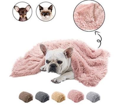 China New Warm Popular Breathable Fleece Pet Blanket For Couch Pet Cover Cat Bed Mats for sale