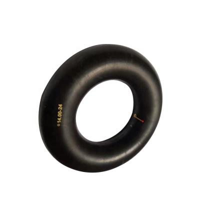 China Truck / Passenger Car OTR Inner Tube 1400-24 Used On Off Road Trucks Tire Spare Parts High Quality Butyl Rubber Inner Tube for sale