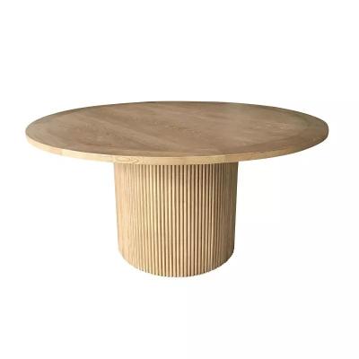 China Handmade modern rustic wooden wedding round table event wooden base for bar table for sale