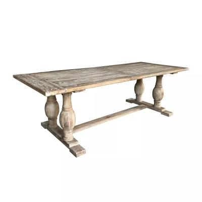 China Handmade MS WOODS Reclaimed Rectangular Event Wedding Rectangular Farmhouse Dining Table 10-12 Solid Wood Outdoor Dining Table Sets for sale