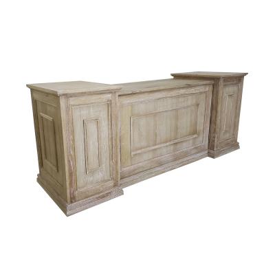 China Ms. Woods Antique Classic Bar Counter Design Event Wedding Industrial Solid Wood Bar Counter for sale