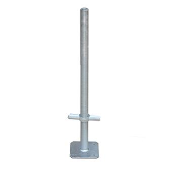 China Industrial Scaffolding Base Head Accessories U Scaffolding Steel Screw Base Jack Hollow And Solid Adjustable Jack For Construction for sale