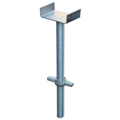 China Keva OEM Scaffolding Industrial Durable Adjustable Steel Galvanized Head Jack Construction Prop U Bracket for sale