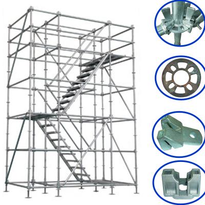 China Construction Site Hot Dip Galvanized Construction Buildings Ringlock Scaffolding For Sale for sale