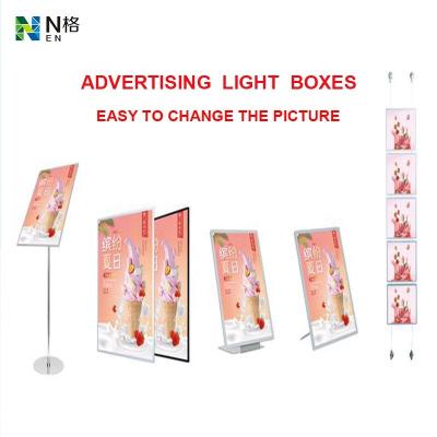 China Various Installation Methods A1 A2 A3 A4 Aluminum Alloy Led Poster View With Plastic Advertising Light Boxes View Poster Holder Wall European Size for sale