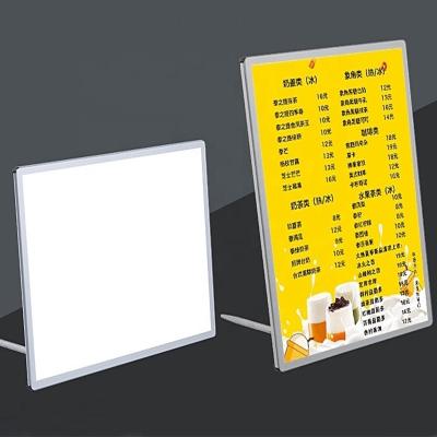 China Various Installation Methods A2 LED Light Box For Restaurant Cinema Sale Display Sight Advertising Light Box Led Menu Hanging Board for sale