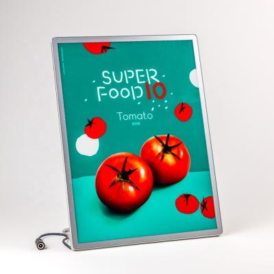 China High Quality Various Installation Methods A3 Super Slim Size LED Aluminum Advertising Light Box For Wall Mounting Or Fast Food Menu Hanging for sale