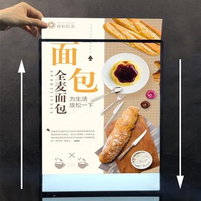 China Various Installation Methods LED Light Box With Snapshot Photo Sight Supermarket Advertising Digital Acrylic Poster Frame Signs LED Advertising Light Box for sale