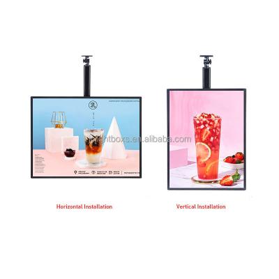 China Various installation methods 60*120cm custom light box menu led advertising menu board for restaurant menu order light box for sale