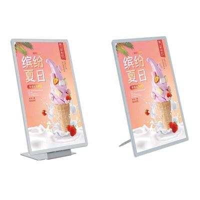 China Various Installation Methods 50*70cm Custom Aluminum Flash Menu Frames Advertising Show Display Led Slim Light Box for sale