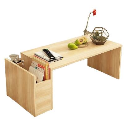 China S Shape Coffee Table Living Room Modern Book Storage Home Organizer Bottom Shelf for sale