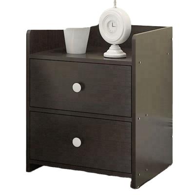 China Modern 2 Drawer Nightstand / End Table Bedside Cabinet Chest, Walnut for sale