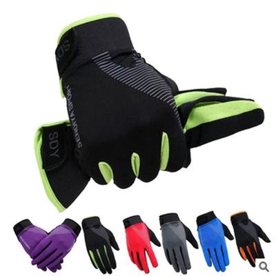 China Full Finger Touch Screen Cycling Fitness Bike Outdoor Cycling Mountain Climbing Gloves Breathable Non-slip Gloves MTB Gloves for sale