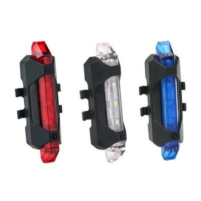 China Outdoor Waterproof Bicycle LED Night Light Bicycle Tail Light USB Mountain Rear Rear Light Rechargeable Bike Warning Lamp Accessories for sale