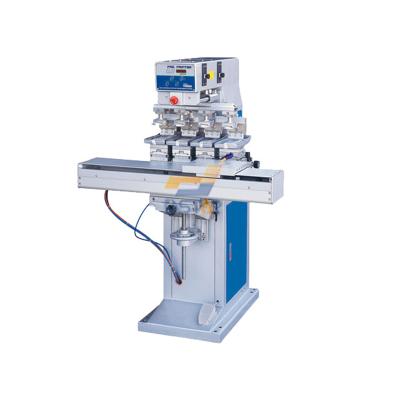 China Factory Semi Automatic 4 Color Pad Printing Machine With SMC Pneumatic Components for sale