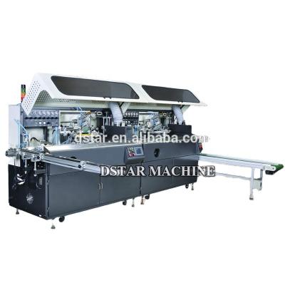 China Automatic 2 color plastic tube screen printing automatic 2 color glass wine bottle screen printing machine for sale