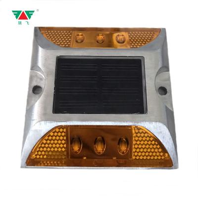 China High Alumuinuim LED Aluminum+Polycarbonate Road Visible Flashing Solar Stud For Road for sale