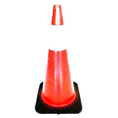 China Flexible Traffic Road Cone + Durable 18 Inch 450MM Height PVC Material Visible Traffic Road Cone High With Black Base For Crowd Control Mapping Using for sale