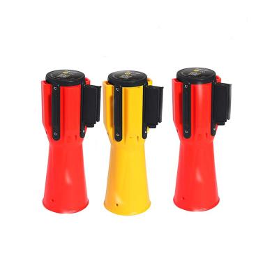 China Road Construction 3 Meter Retractable Belt Cone Topper, Road Construction Safety Cones, Traffic Traffic Cone Connected Tape Topper for sale