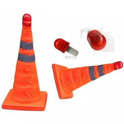 China Road Warning 3V Two Battery 7# Power Traffic Cone Top Warning Light for sale