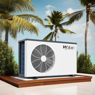 China Gegalvaniseerde plaat 31KW R32 DC Inverter warmtepomp voor zonne-zwembadverwarming en waterverwarming Te koop